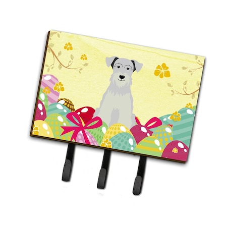 Jensendistributionservices Easter Eggs Miniature Schanuzer White Leash or Key Holder MI1716673